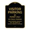 Signmission Designer Series-Visitor Parking By Permit Only No Public Parking Sign, 24" x 18", BG-1824-9871 A-DES-BG-1824-9871 - alternate 1